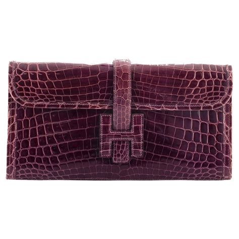 hermes clutch vintage|hermes crocodile clutch.